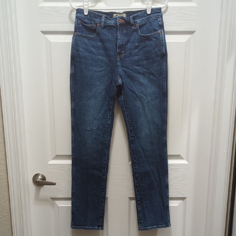 Madewell Dark Blue Straight Leg Jeans